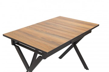 Кухонный раскладной стол Стайл № 11 (1100/1500*700 мм.) столешница пластик, форма Форте, с механизмом бабочка в Копейске - предосмотр 1