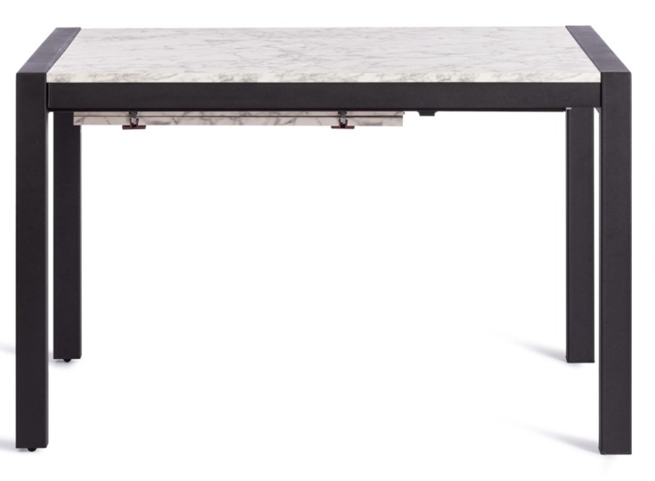 Кухонный раскладной стол SVAN (mod. 1011) ЛДСП+меламин/металл, 120+67х74х75, сосна/чёрный арт.19490 в Челябинске - изображение 2