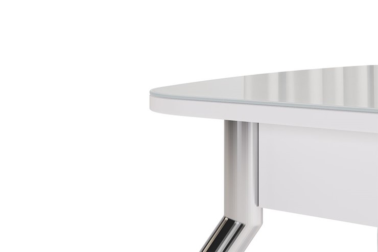 Кухонный раскладной стол Танго, белый/белый в Миассе - изображение 5