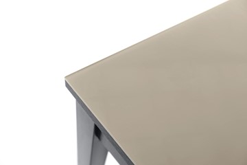 Кухонный раздвижной стол Токио дерево №3 (стекло молочное/венге) в Магнитогорске - предосмотр 5