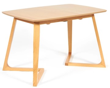 Раздвижной стол VAKU (Ваку) бук/мдф 80x120+40x75, Натуральный бук арт.13987 в Копейске