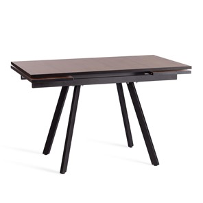 Обеденный раздвижной стол VIGO ЛДСП/HPL/металл,120x80x30х30х75 см, Дуб Вотан/чёрный арт.20622 в Миассе