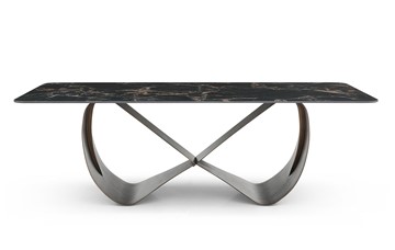 Стол обеденный DT9305FCI (240) черный керамика/бронзовый в Миассе - предосмотр 1