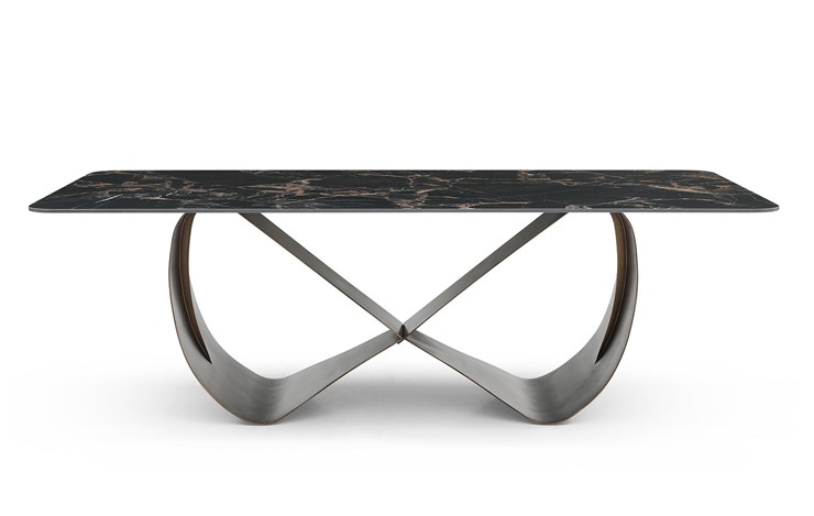 Стол обеденный DT9305FCI (240) черный керамика/бронзовый в Миассе - изображение 1