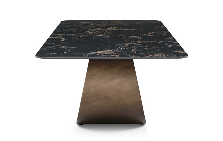 Стол обеденный DT9305FCI (240) черный керамика/бронзовый в Миассе - изображение 2