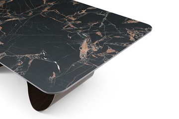 Стол обеденный DT9305FCI (240) черный керамика/бронзовый в Миассе - предосмотр 4