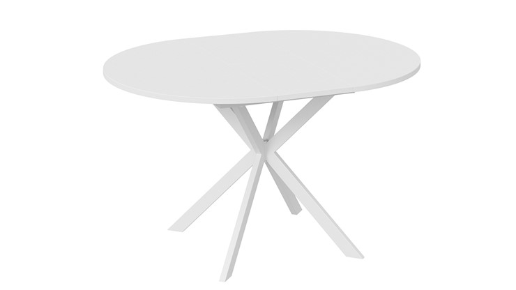 Стол обеденный раздвижной Мэдисон Тип 1 (Белый муар, Белый) в Миассе - изображение 3