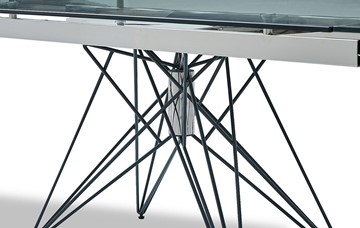 Кухонный раскладной стол T-041 (140) прозрачный в Миассе - предосмотр 2