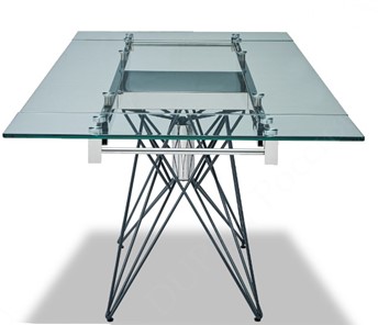 Кухонный раскладной стол T-041 (140) прозрачный в Миассе - предосмотр 4