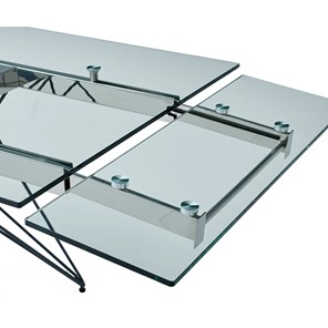 Кухонный раскладной стол T-041 (140) прозрачный в Златоусте - предосмотр 5