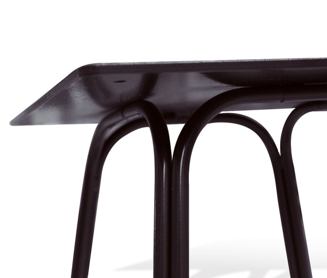 Кухонный обеденный стол SHT-TU23/H71/ТT 80 (темно-серый/палисандр) в Миассе - изображение 4