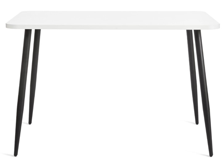Стол PLUTO ЛДСП/металл, 120x80x77, Белый/Черный арт.19316 в Челябинске - изображение 2