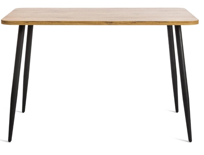 Обеденный стол PLUTO ЛДСП/металл, 120x80x77, Дуб вотан/Черный арт.19317 в Челябинске - изображение 1