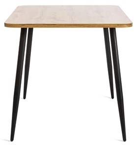 Обеденный стол PLUTO ЛДСП/металл, 120x80x77, Дуб вотан/Черный арт.19317 в Копейске - предосмотр 2