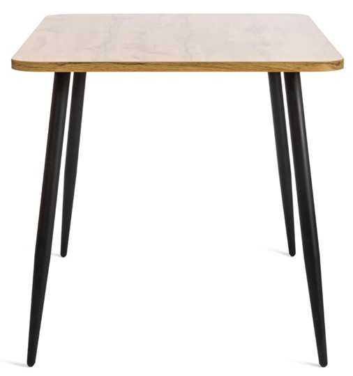 Обеденный стол PLUTO ЛДСП/металл, 120x80x77, Дуб вотан/Черный арт.19317 в Копейске - изображение 2
