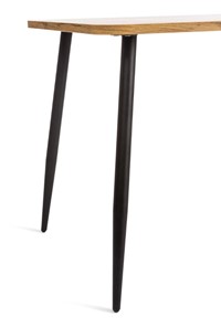 Обеденный стол PLUTO ЛДСП/металл, 120x80x77, Дуб вотан/Черный арт.19317 в Челябинске - предосмотр 3