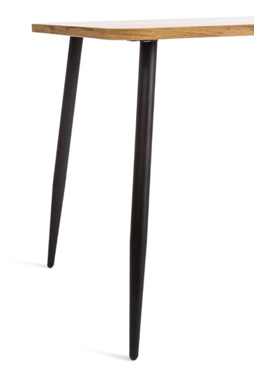 Обеденный стол PLUTO ЛДСП/металл, 120x80x77, Дуб вотан/Черный арт.19317 в Челябинске - изображение 3