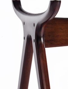 Кухонный стол VIBORG (mod. T-379G) дерево гевея/стекло 150х90х76 Темный орех (HN GLAZE) арт.15126 в Челябинске - предосмотр 4