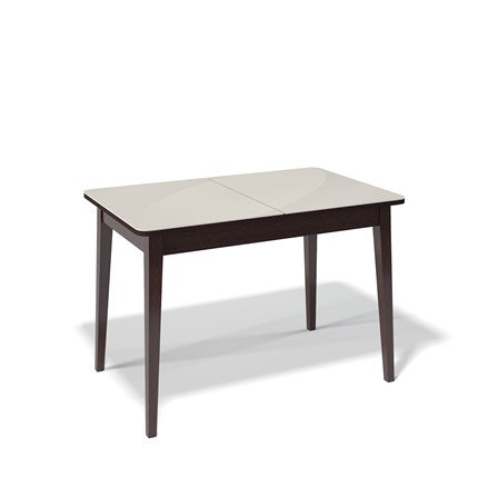 Кухонный раскладной стол Kenner 1100M (Венге/Стекло крем сатин) в Миассе - изображение
