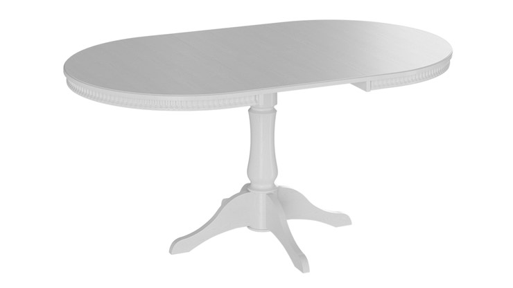 Кухонный стол раскладной Торонто Т1 исп.2, цвет Белый матовый (Б-121) в Челябинске - изображение 1