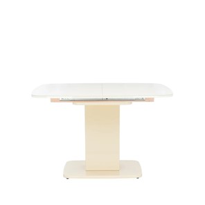 Кухонный стол раскладной Leset Денвер 1Р (Капучино лак/стекло глянцевое капучино) в Миассе