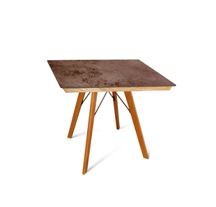 Керамический кухонный стол SHT-TU9/ТT8 60/60 (светлый орех/прозрачный лак/коричневая сепия) в Миассе