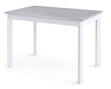 Кухонный раскладной стол Dikline L110 Бетон/ножки белые в Миассе - предосмотр