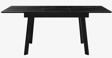 Стол на кухню раздвижной  DikLine SFH125 стекло Оптивайт Черный мрамор/подстолье черное в Челябинске - предосмотр 3