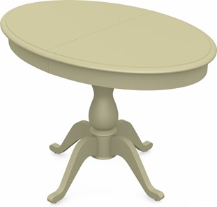 Обеденный раздвижной стол Фабрицио-1 исп. Эллипс, Тон 10 Покраска + патина с прорисовкой (на столешнице) в Копейске