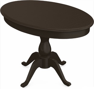 Кухонный стол раздвижной Фабрицио-1 исп. Эллипс, Тон 7 Покраска + патина с прорисовкой (на столешнице) в Копейске