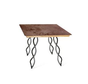 Керамический кухонный стол SHT-TU17 (4 шт.)/ТT8 60/60 (черный муар/прозрачный лак/коричневая сепия) в Златоусте