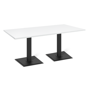 Кухонный обеденный стол SHT-TU5-BS1 (2 шт.)/ТT 120/80 (черный/белый шагрень) в Миассе