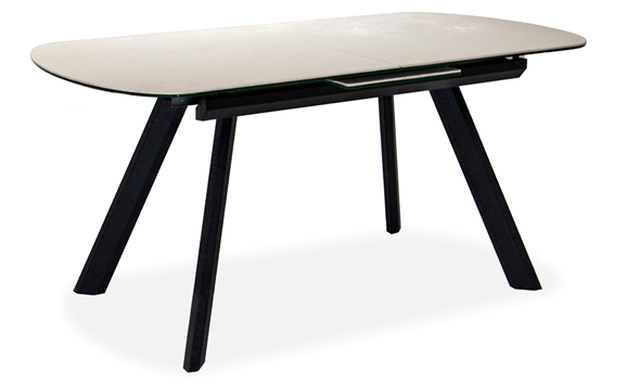 Кухонный раздвижной стол Шамони 1CQ 140х85 (Oxide Avorio/Графит) в Миассе - изображение