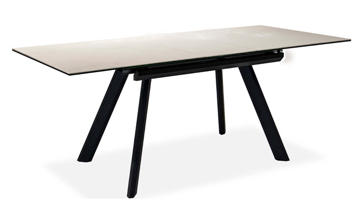 Кухонный стол раскладной Бордо 3CQ 180х95 (Oxide Avorio/Графит) в Миассе - изображение 1