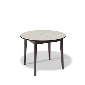 Стеклянный стол Kenner 1000M (Венге/Стекло крем сатин) в Магнитогорске