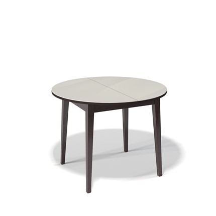 Кухонный раскладной стол Kenner 1000M (Венге/Стекло крем сатин) в Миассе - изображение