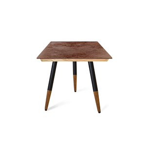 Керамический кухонный стол SHT-TU12 (3 шт.)/ТT8 60/60 (черный/темный орех/прозрачный лак/коричневая сепия) в Миассе