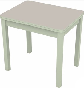 Кухонный стол раздвижной Бари дерево №8 (стекло белое/белый) в Магнитогорске