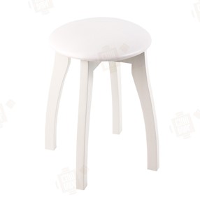 Кухонный стул Луго, аттика белый, каркас массив белый в Магнитогорске