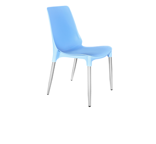 Обеденный стул SHT-ST75/S424-C (голубой/хром лак) в Челябинске
