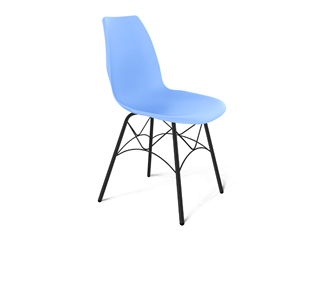 Обеденный стул SHT-ST29/S107 (голубой pan 278/черный муар) в Копейске