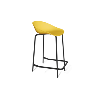 Барный стул SHT-ST19/S29-1 (желтый/черный муар) в Миассе