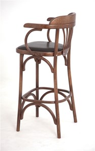 Барный стул 750 мягкий (средний тон, экокожа коричневая) в Челябинске - предосмотр 2