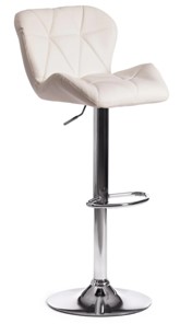 Барный стул BIAGGIO (mod. KY717) 44х50х83-103 белый/хром арт.15100 в Копейске