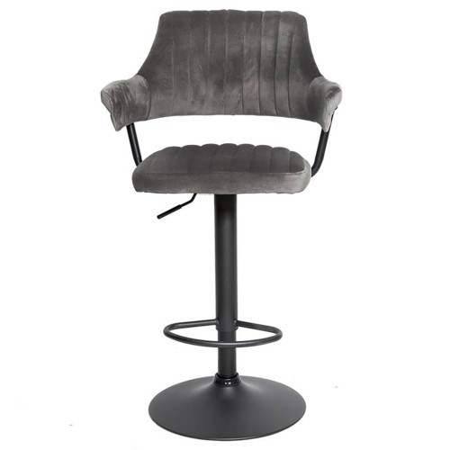 Мягкий барный стул КАНТРИ WX-2917 вельвет серый в Челябинске - изображение 1