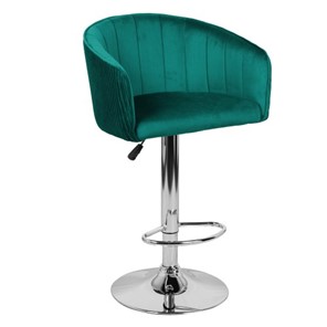 Мягкий барный стул Марк WX-2325 велюр зеленый в Челябинске