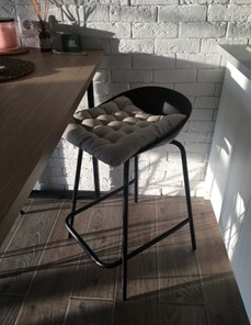 Барный стул SHT-ST19/S92 (черный/брашированный коричневый/черный муар) в Челябинске - предосмотр 16