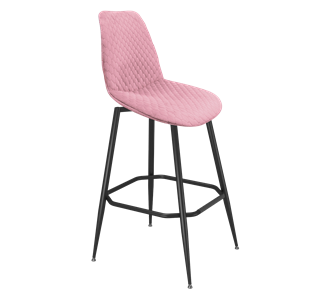 Барный стул SHT-ST29-С22 / SHT-S148 (розовый зефир/черный муар) в Челябинске