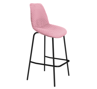 Барный стул SHT-ST29-С22 / SHT-S29P (розовый зефир/черный муар) в Копейске