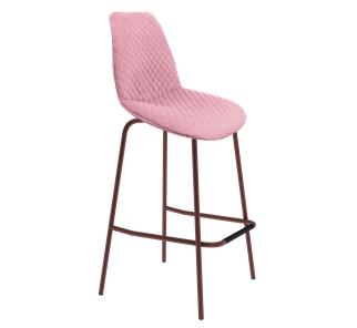 Барный стул SHT-ST29-С22 / SHT-S29P (розовый зефир/медный металлик) в Миассе